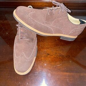Cole Haan suede wingtip (brown)